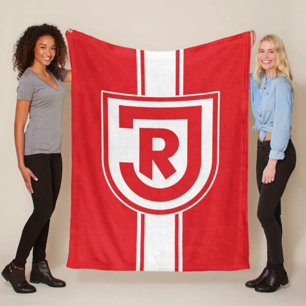 SSV Jahn Regensburg rot weiß 04 Fleecedecke - Decke