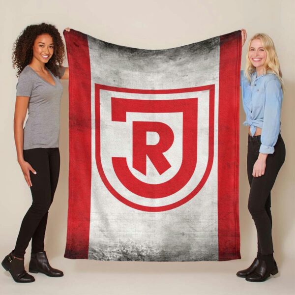 SSV Jahn Regensburg rot weiß Fleecedecke - Decke