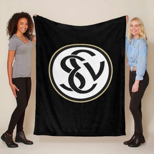 SV 07 Elversberg schwarzer Hintergrund sve elv Fleecedecke - Decke