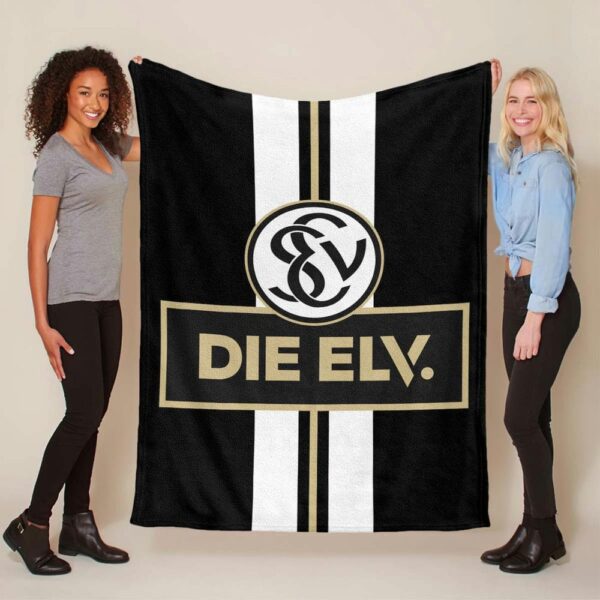 SV 07 Elversberg schwarzer Hintergrund sve01 Fleecedecke - Decke