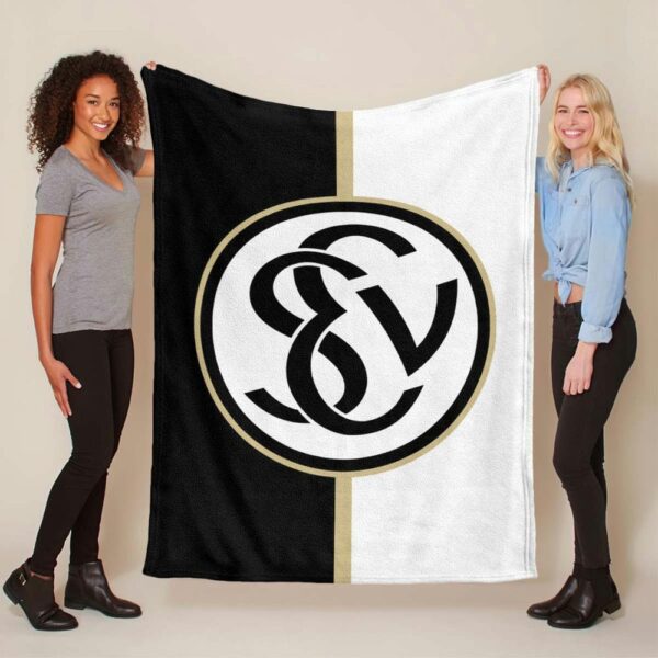 SV 07 Elversberg schwarzer Hintergrund sve03 Fleecedecke - Decke