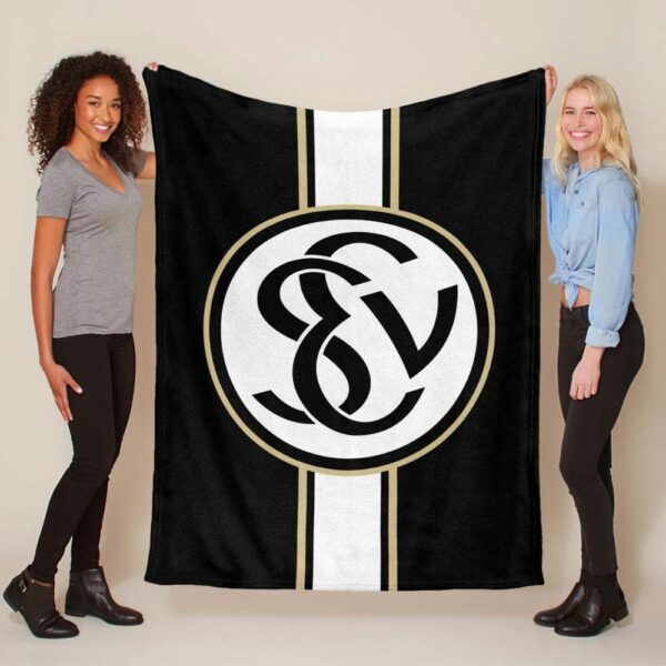 SV 07 Elversberg schwarzer Hintergrund sve04 Fleecedecke - Decke