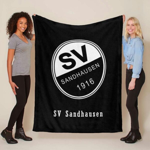 SV Sandhausen schwarzer Hintergrund 03 Fleecedecke - Decke