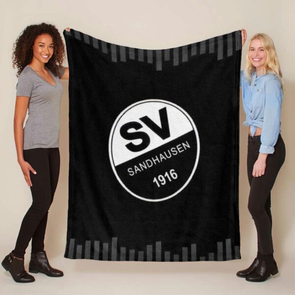 SV Sandhausen schwarz weiß 02 Fleecedecke - Decke