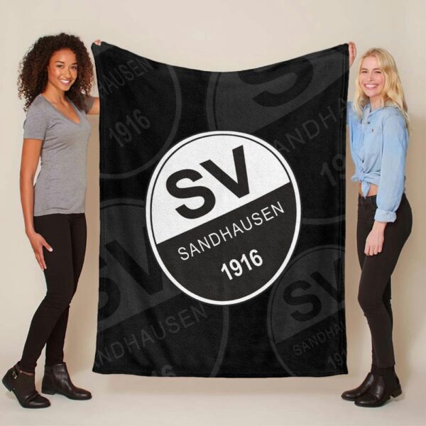SV Sandhausen schwarz weiß 03 Fleecedecke - Decke