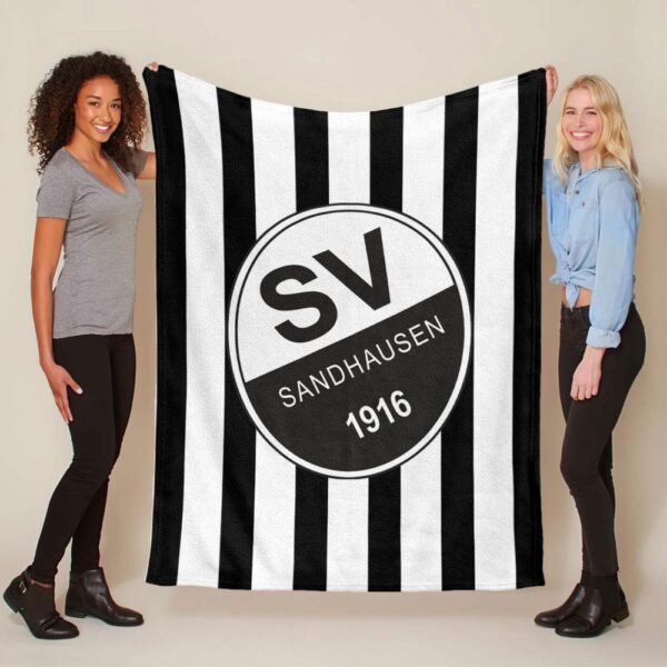 SV Sandhausen schwarz weiß 04 Fleecedecke - Decke