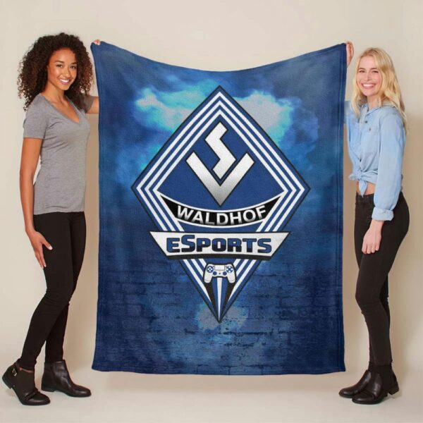 SV Waldhof Mannheim 07 schwarz blau Backsteinmauer SVW Fleecedecke - Decke