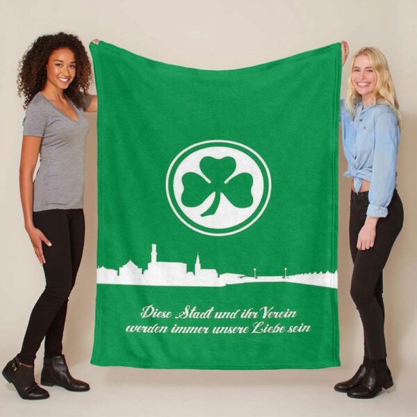 SpVgg Greuther Fürth Diese Stadt und ihr Verein werden immer unsere Liebe sein 01 Fleecedecke - Decke