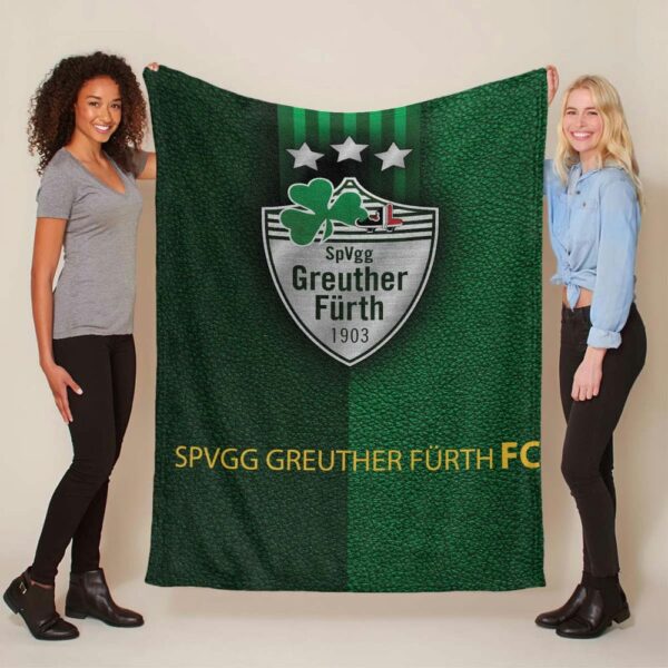 SpVgg Greuther Fürth Grünes Leder Fleecedecke - Decke