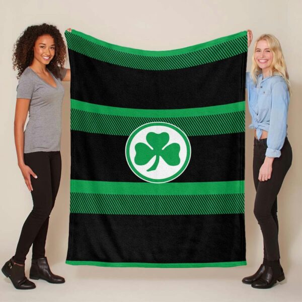 SpVgg Greuther Fürth schwarz grün Fleecedecke - Decke