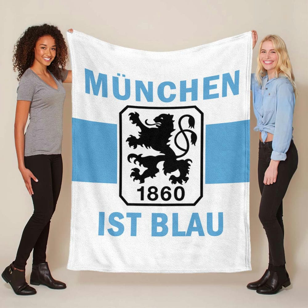 TSV 1860 München München ist blau Fleecedecke - Decke
