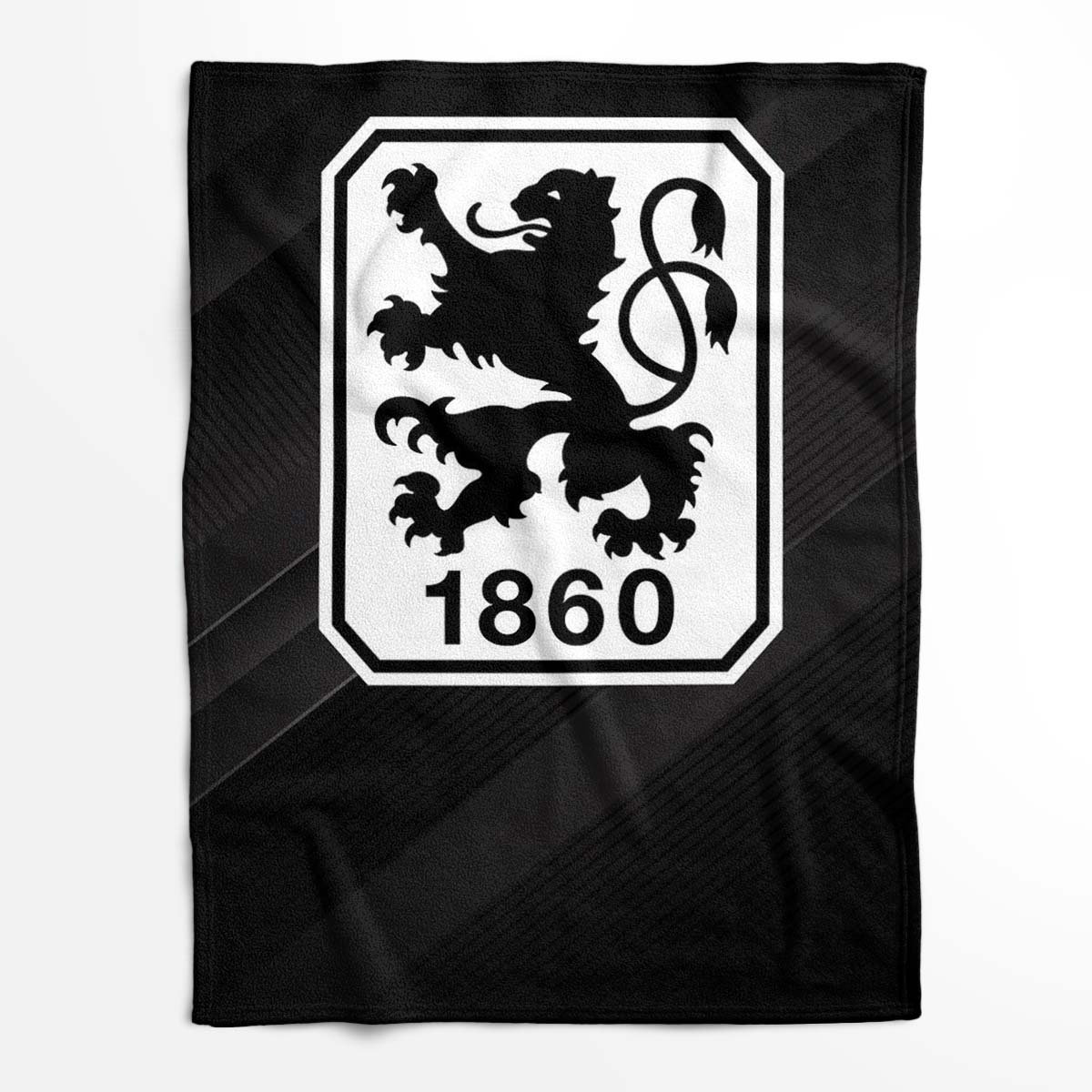 TSV 1860 München schwarzer Hintergrund 02 Fleecedecke - Decke – Bild 2