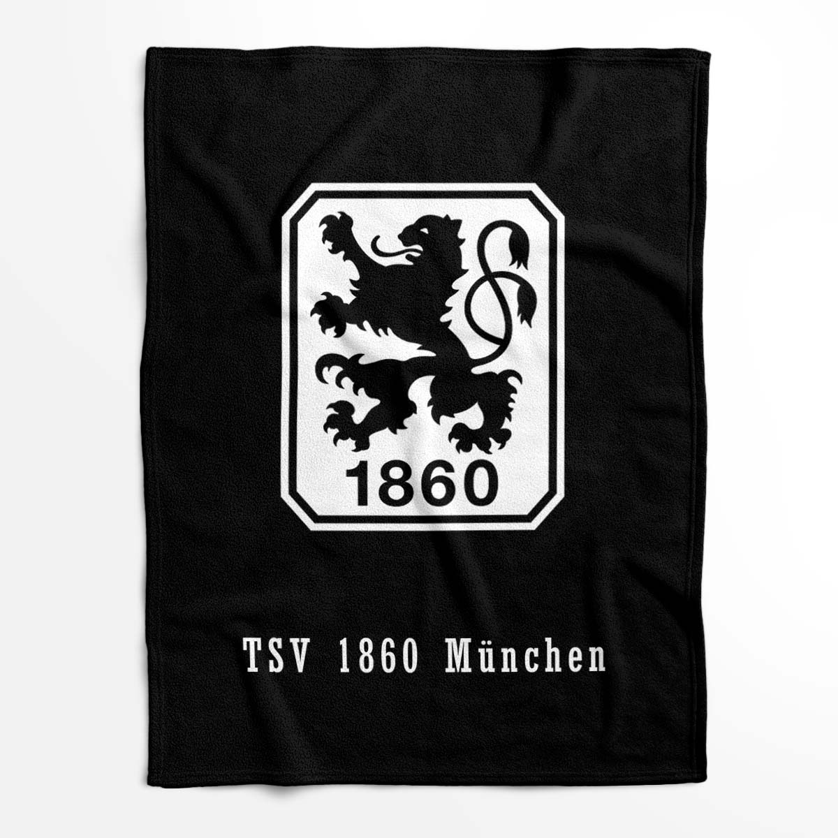 TSV 1860 München schwarzer Hintergrund 03 Fleecedecke - Decke – Bild 2