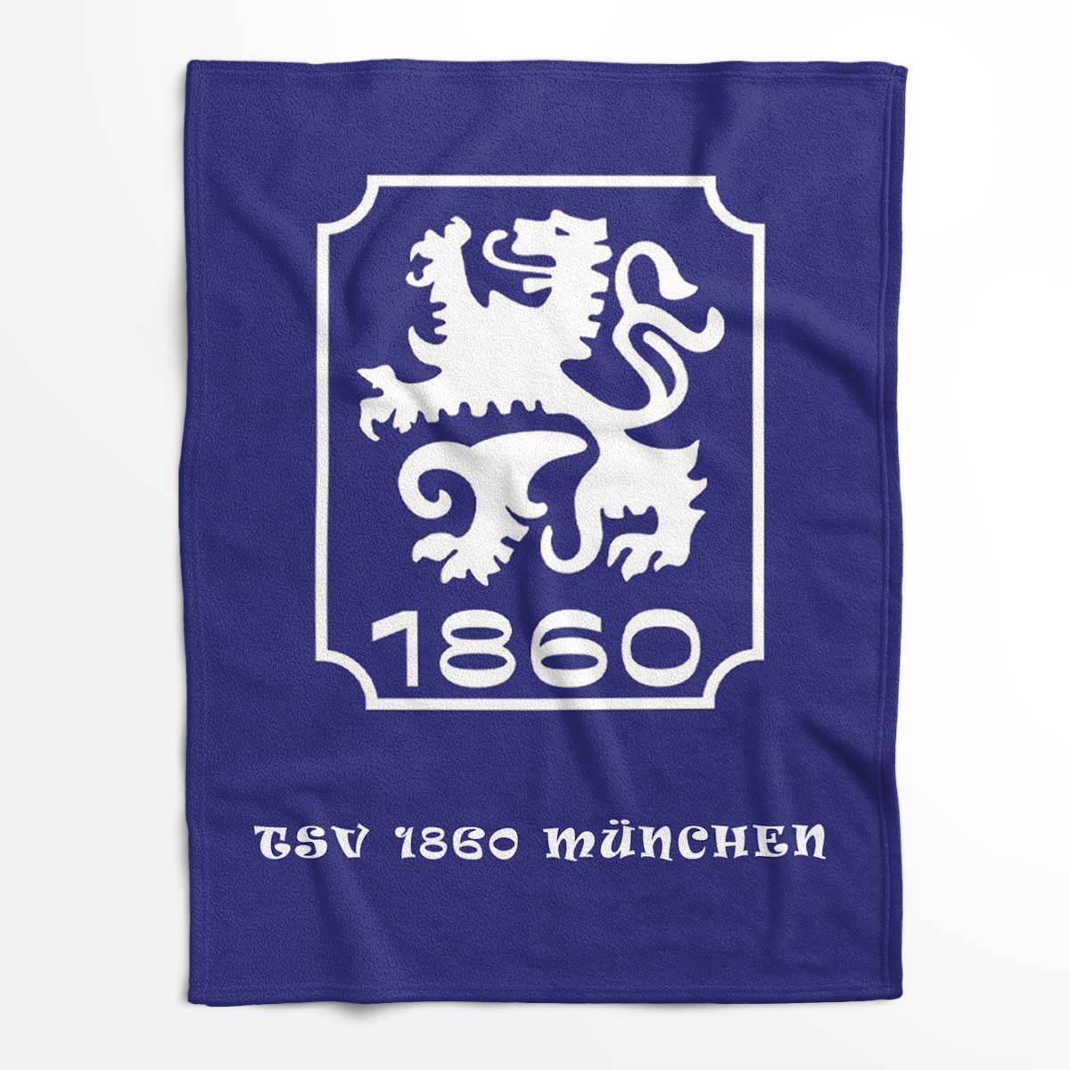 TSV 1860 München blauer Hintergrund 01 Fleecedecke - Decke – Bild 2