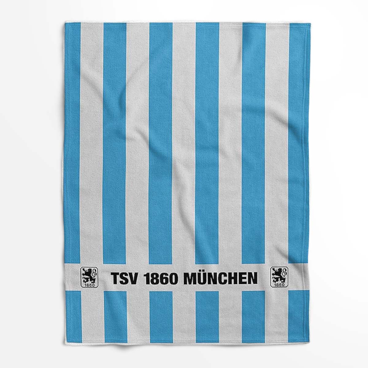 TSV 1860 München blau weißer Hintergrund 02 Fleecedecke - Decke – Bild 2