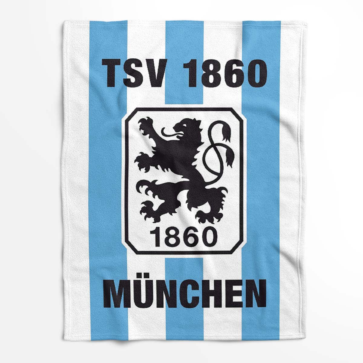 TSV 1860 München blau weißer Hintergrund Fleecedecke - Decke – Bild 2