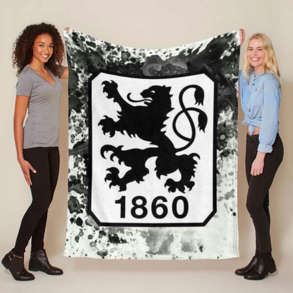 TSV 1860 München schmutziger Hintergrund Fleecedecke - Decke