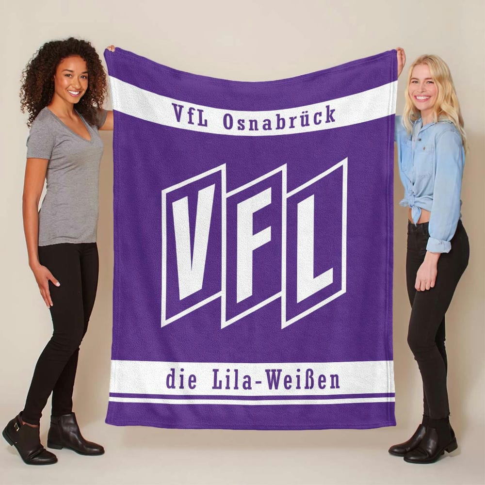 VFL Osnabrück violetter Hintergrund Stil 04 Fleecedecke - Decke