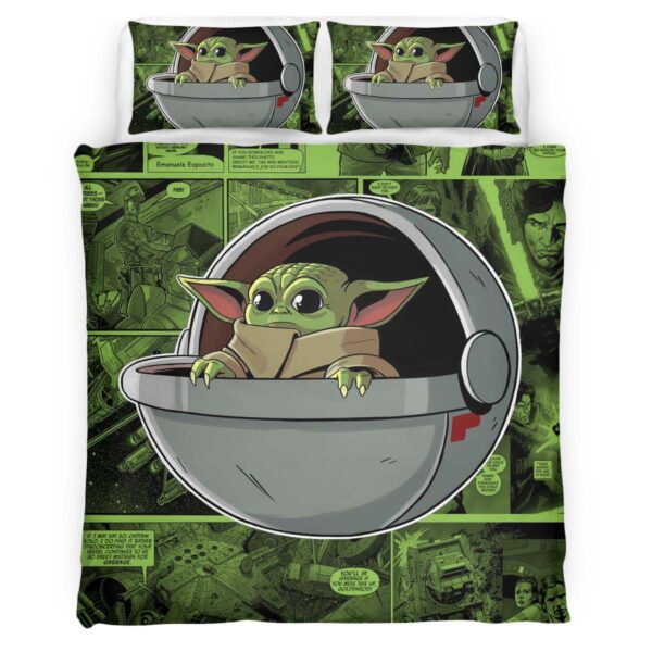 Baby Yoda Grogu Star Wars The Mandalorian Kinderbettwäsche – Bettwäsche