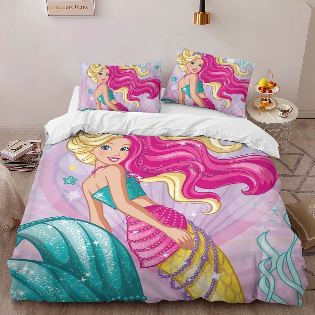 Barbie Meerjungfrau Kinderbettwäsche – Bettwäsche – Bild 2