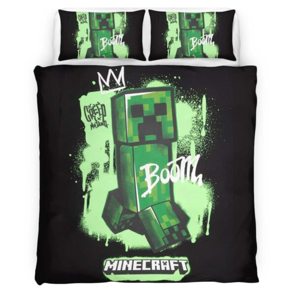 Creeper in Minecraft Boom Kinderbettwäsche – Bettwäsche
