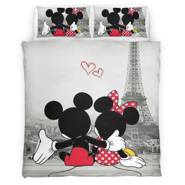 Disney Micky Maus und Minnie Maus in Paris Kinderbettwäsche – Bettwäsche