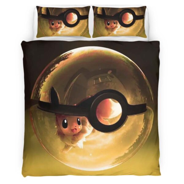 Evoli Entwicklung Pokemon Ball Kinderbettwäsche – Bettwäsche