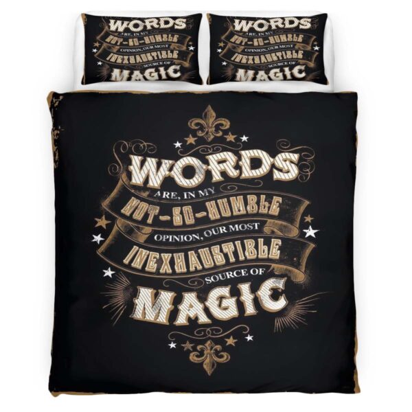 Harry Potter Dumbledore Zitat Worte sind unsere unerschöpflichste Quelle der Magie Kinderbettwäsche – Bettwäsche