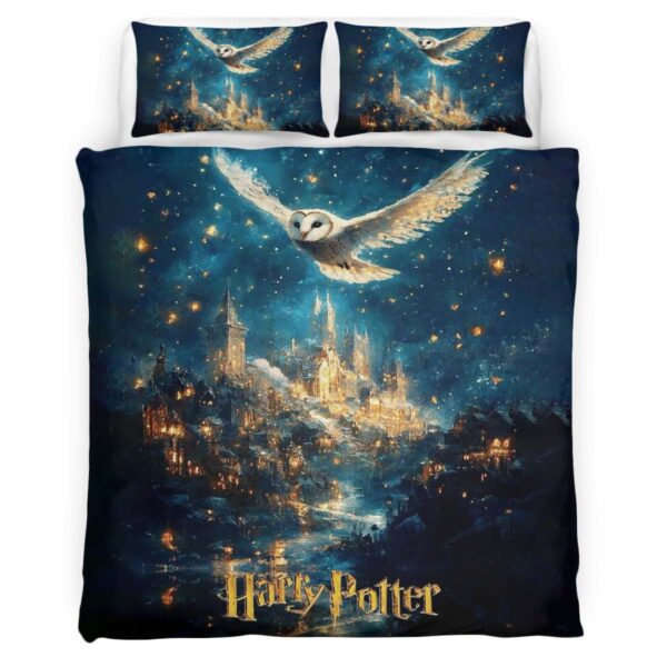 Harry Potter Eule und Hogwarts Schule Kinderbettwäsche – Bettwäsche