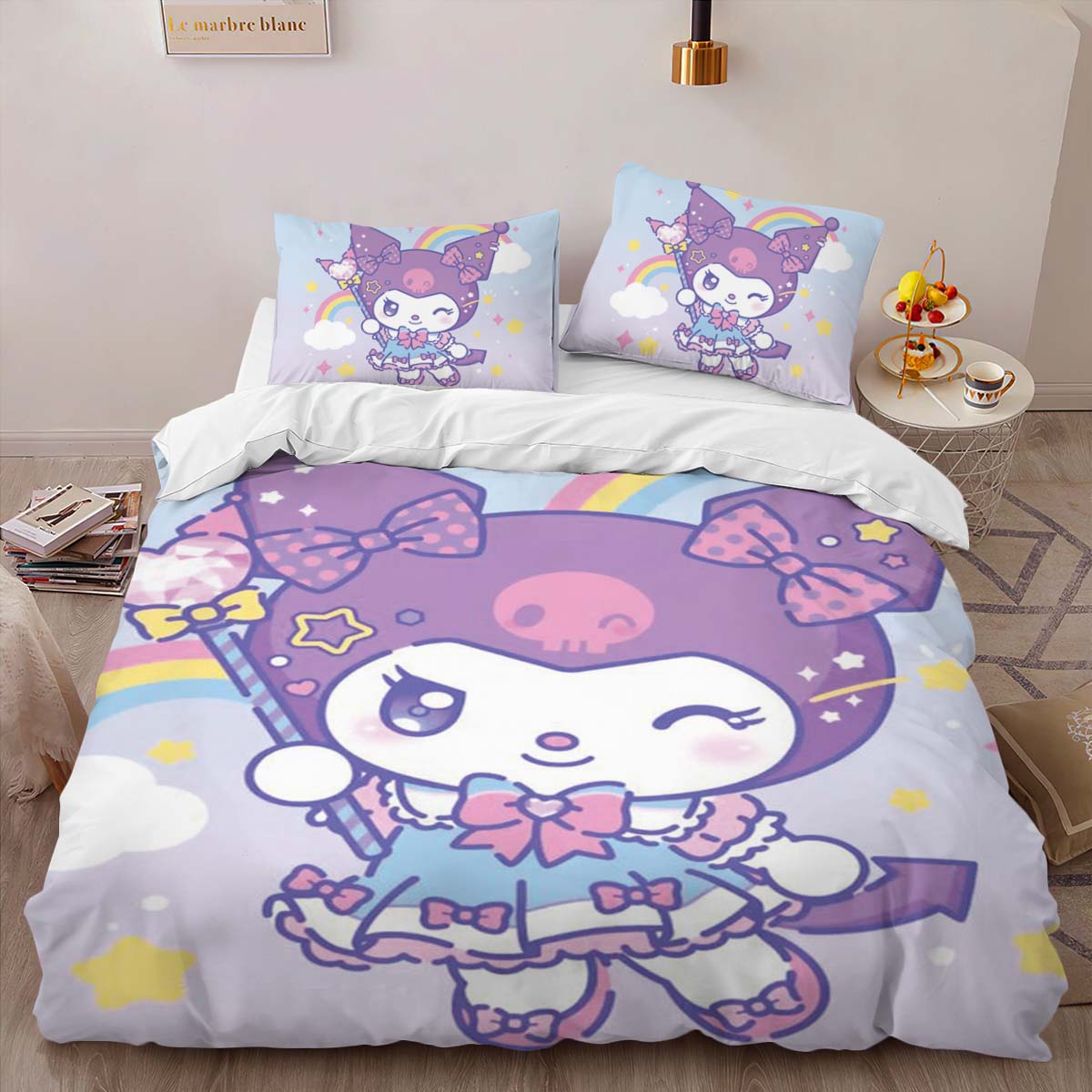 Hello Kitty Kuromi 02 Kinderbettwäsche – Bettwäsche – Bild 2