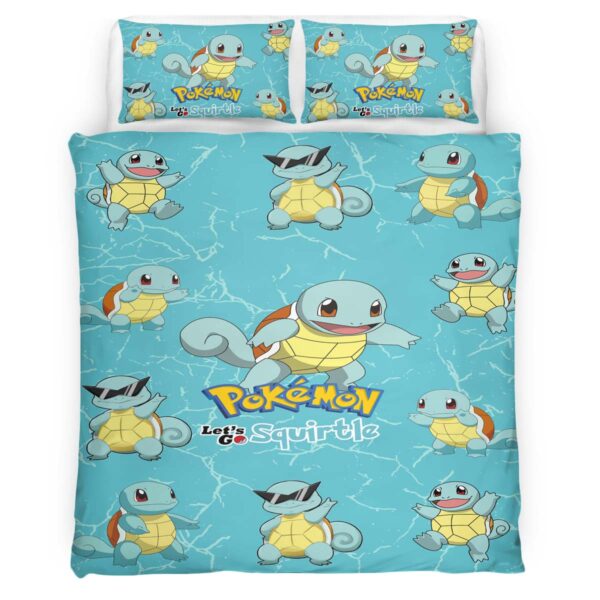 Let's Go Schiggy Pokemon Kinderbettwäsche – Bettwäsche