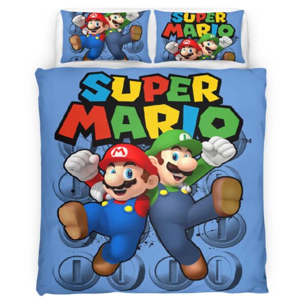 Mario und Luigi Super Mario 2 Kinderbettwäsche – Bettwäsche