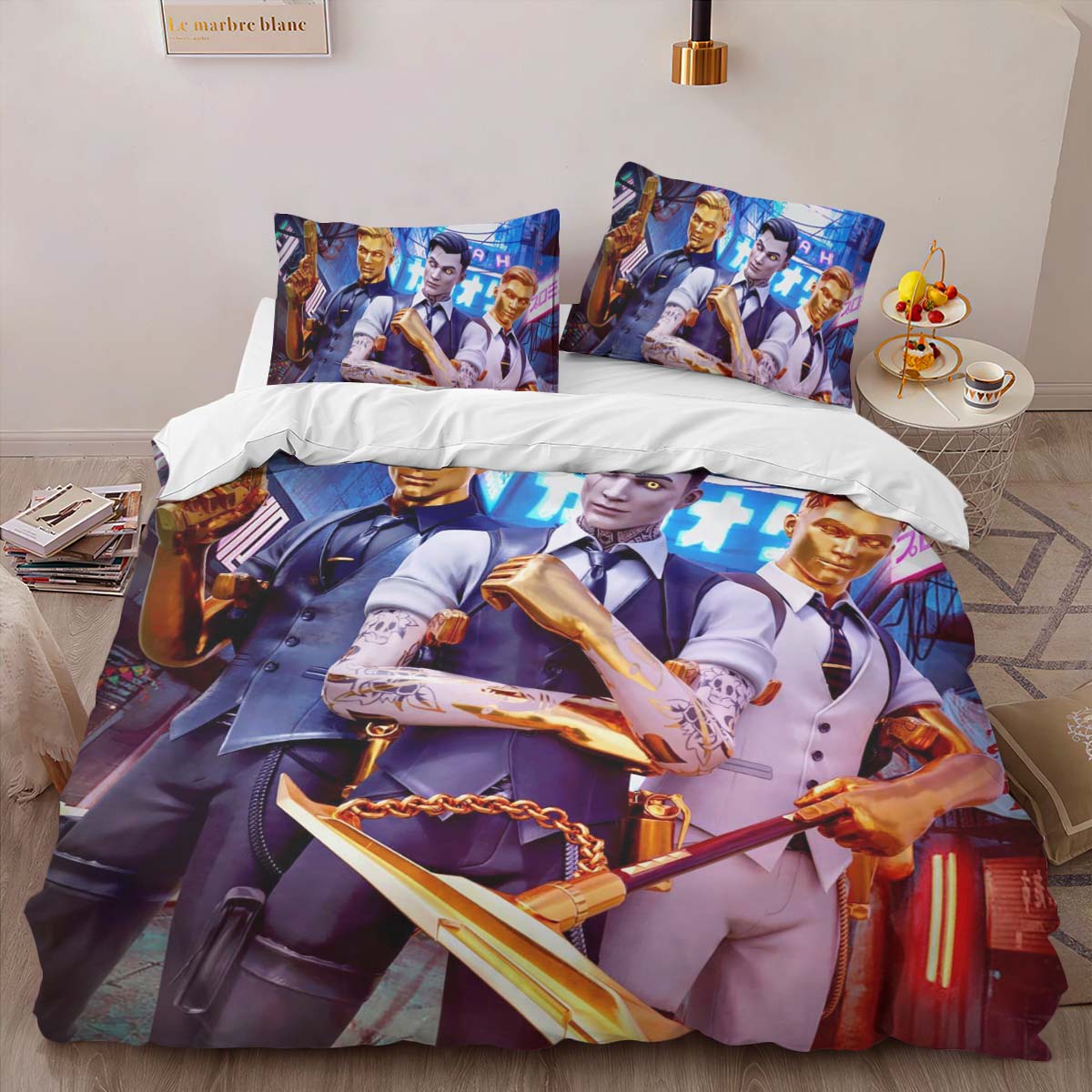 Midas Fortnite Alle Skins Kinderbettwäsche – Bettwäsche – Bild 2