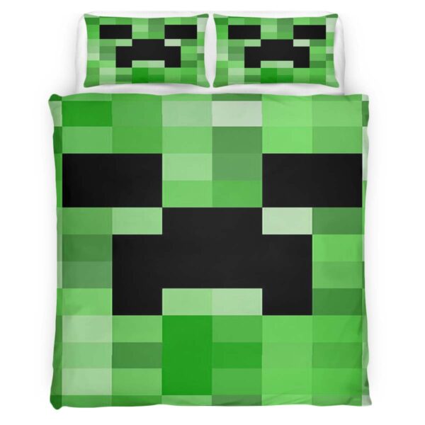 Minecraft Creeper Videospiel Teppich Kinderbettwäsche – Bettwäsche