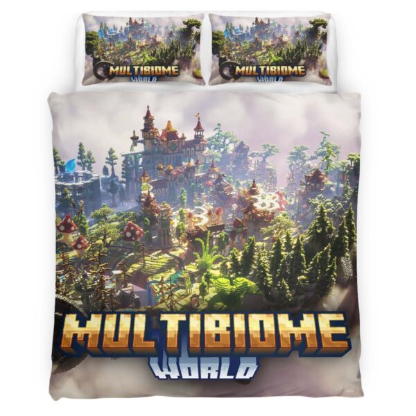 Multi-Biom Minecraft 02 Kinderbettwäsche – Bettwäsche