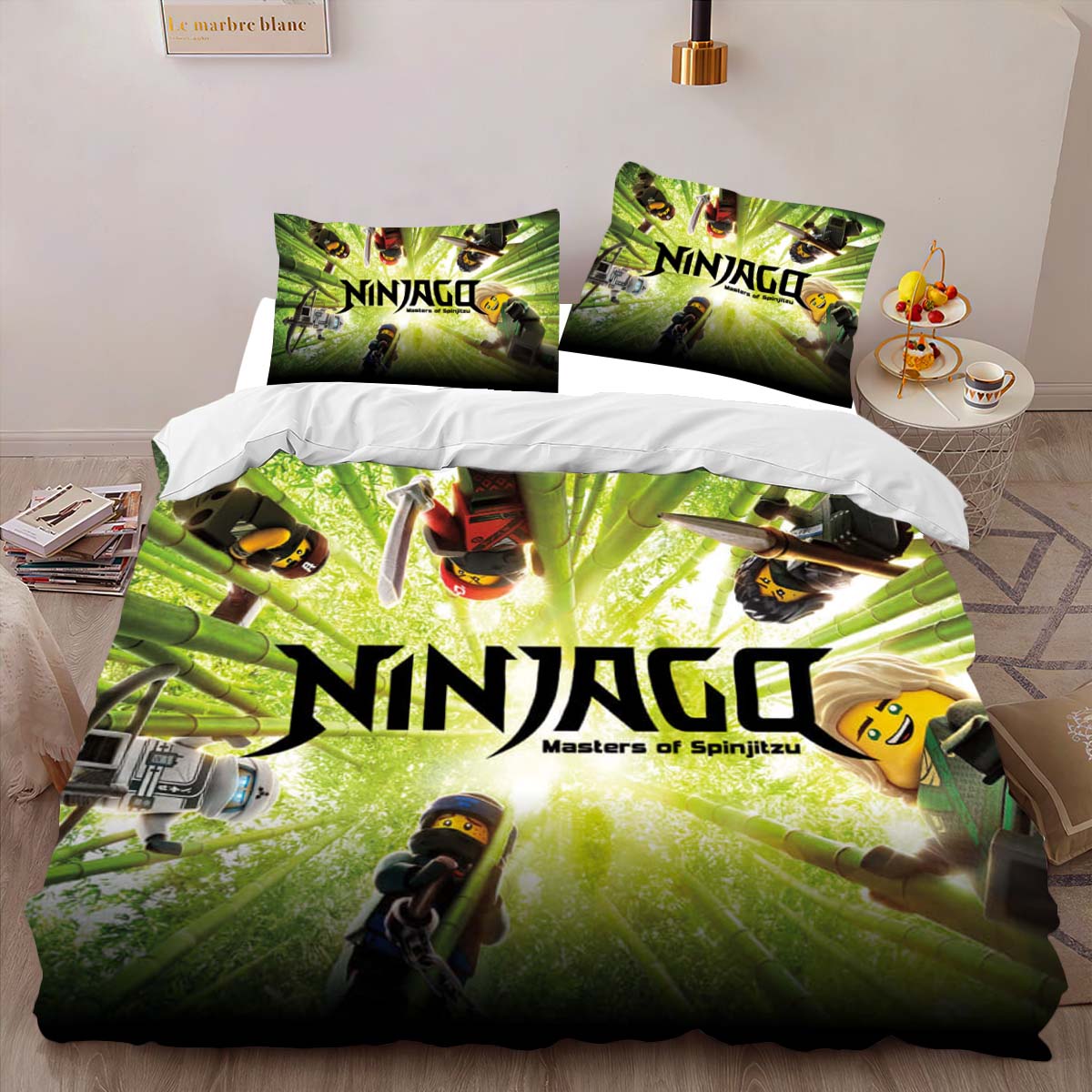 Ninjago Alle Charaktere Kampf 1012 Kinderbettwäsche – Bettwäsche – Bild 2