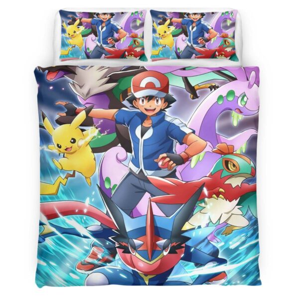 Meisterdetektiv Pikachu Alle Charaktere 1 Kinderbettwäsche – Bettwäsche