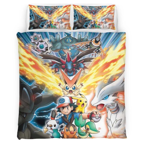 Meisterdetektiv Pikachu Alle Charaktere 4 Kinderbettwäsche – Bettwäsche