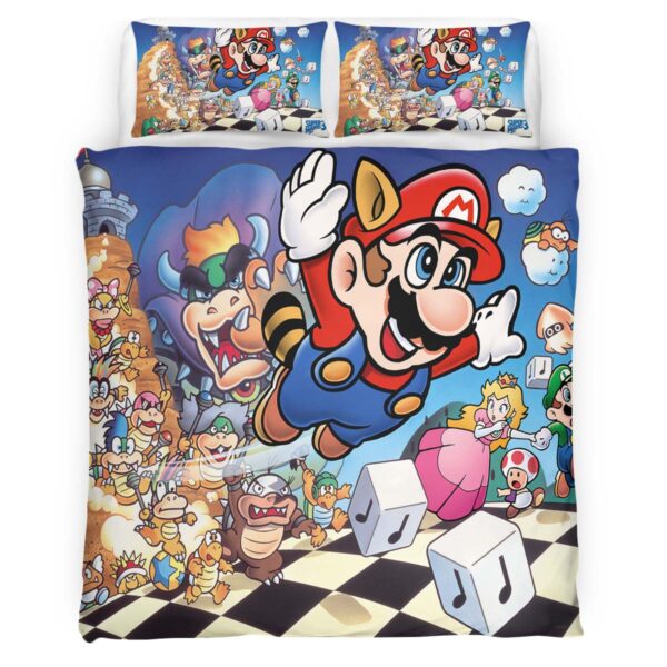 Super Mario Charaktere 33 Kinderbettwäsche – Bettwäsche