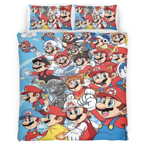 Super Mario Charaktere 45 Kinderbettwäsche – Bettwäsche