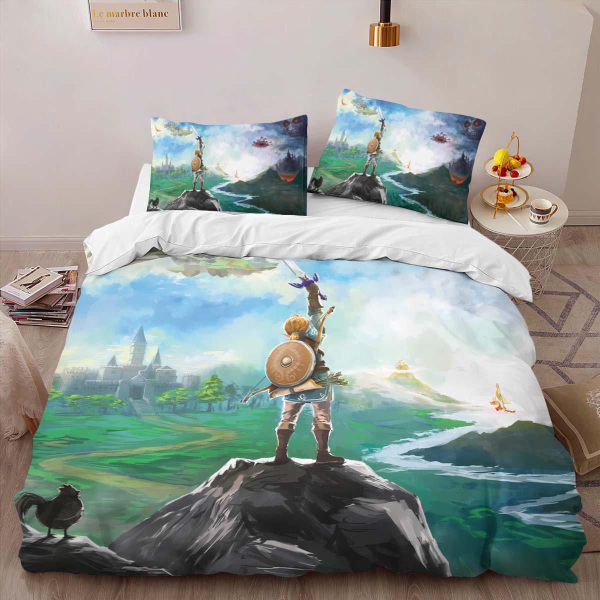 The Legend of Zelda Link auf dem Hügel mit starkem Blick Kinderbettwäsche – Bettwäsche – Bild 2