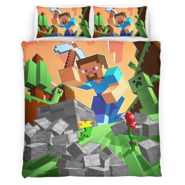 Herobrine Minecraft Charakter 1013 Kinderbettwäsche – Bettwäsche