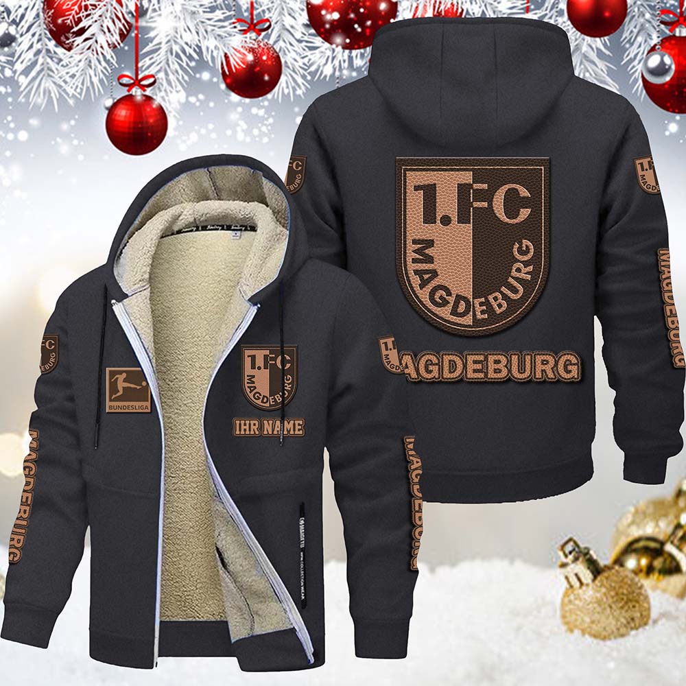 1. FC Magdeburg Gefütterte Kapuzenjacke – Bild 6