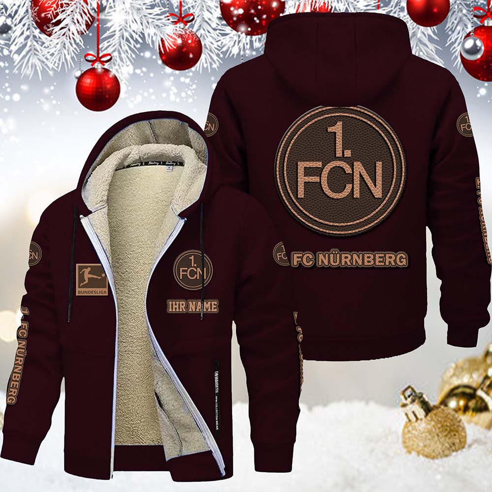 1. FC Nürnberg Gefütterte Kapuzenjacke – Bild 4