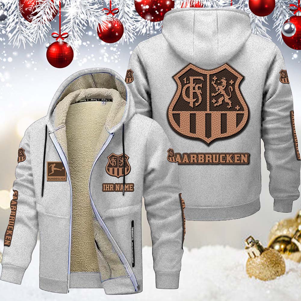 1. FC Saarbrucken Gefütterte Kapuzenjacke – Bild 2
