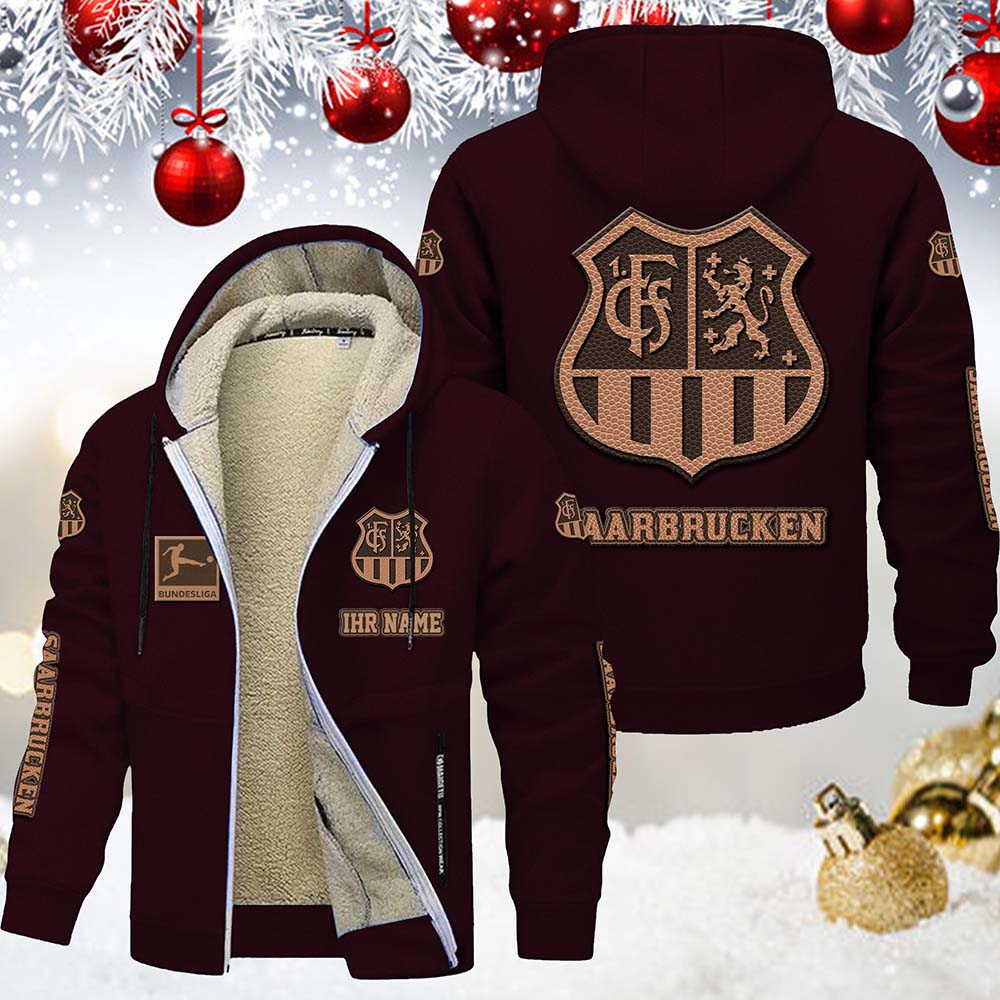 1. FC Saarbrucken Gefütterte Kapuzenjacke – Bild 4