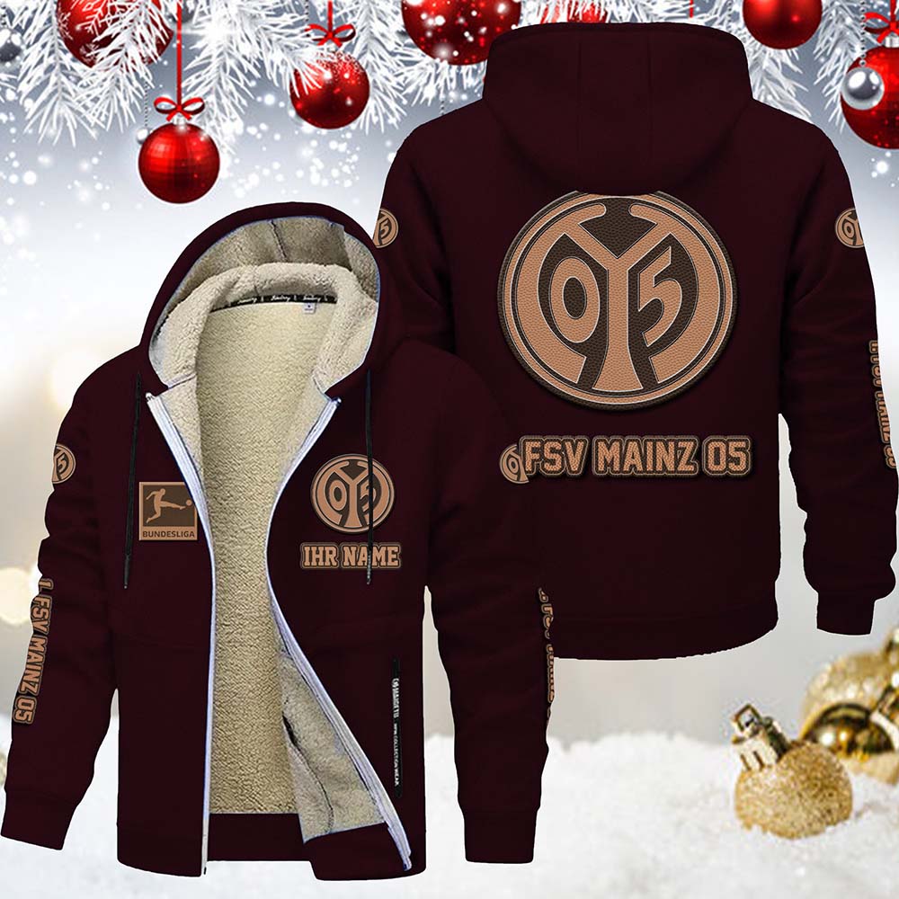 1. FSV Mainz 05 Gefütterte Kapuzenjacke – Bild 4