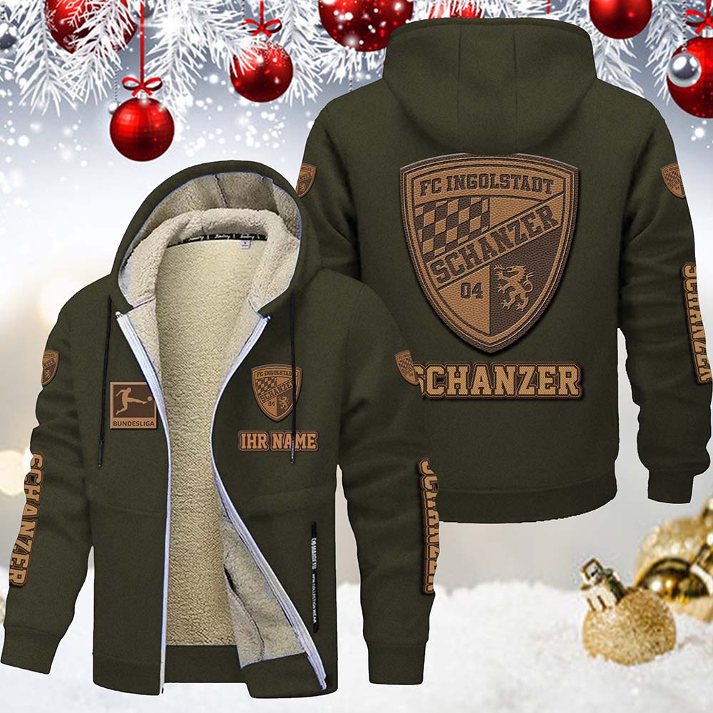 FC Ingolstadt Schanzer Gefütterte Kapuzenjacke – Bild 3