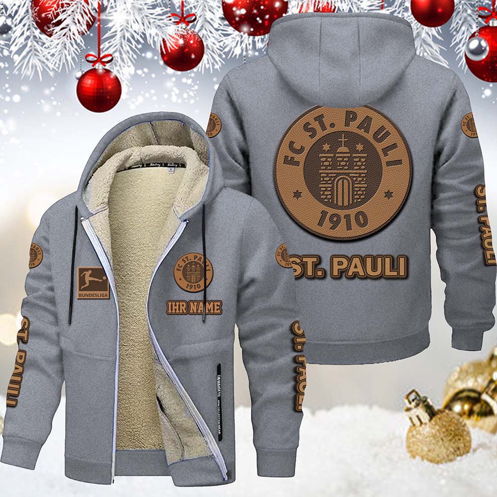 FC St. Pauli Gefütterte Kapuzenjacke – Bild 8