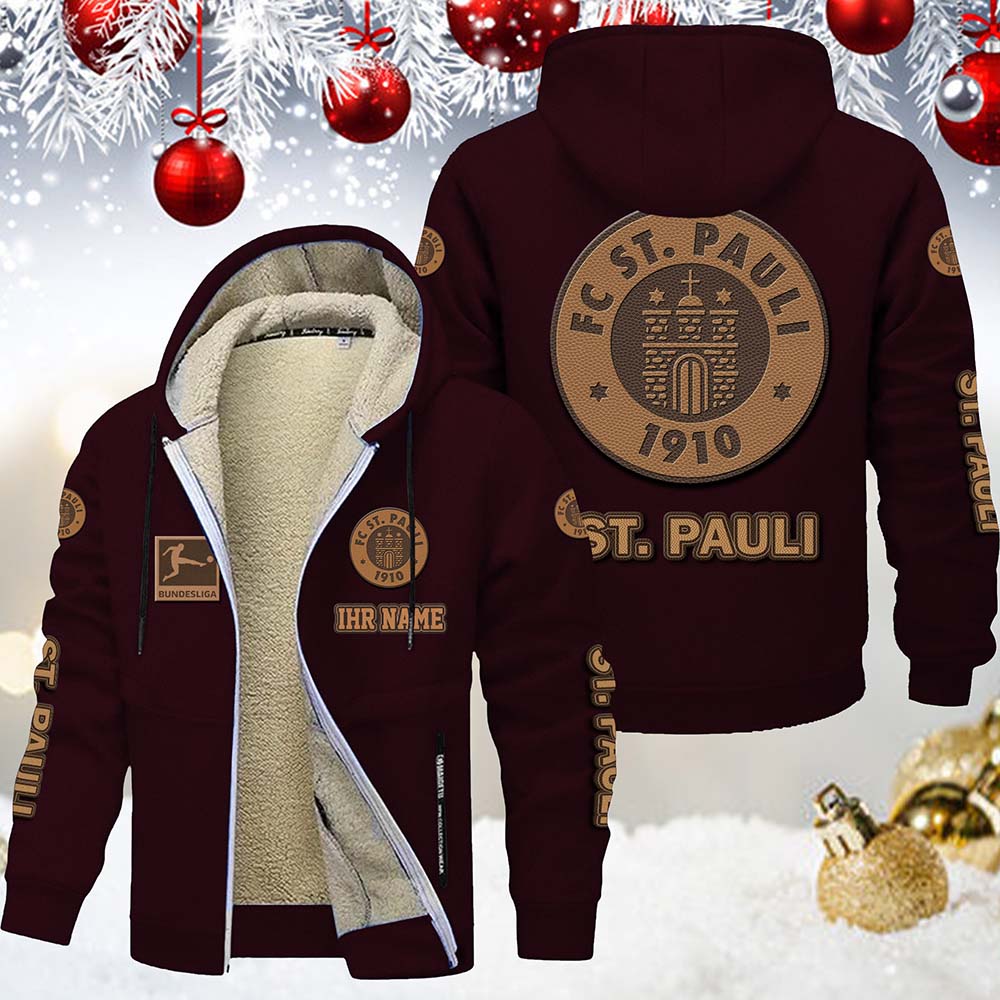 FC St. Pauli Gefütterte Kapuzenjacke – Bild 4